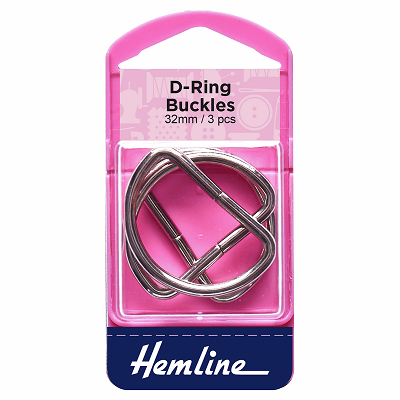 H462.32 D Rings: 32mm: Nickel: 3 Pieces..